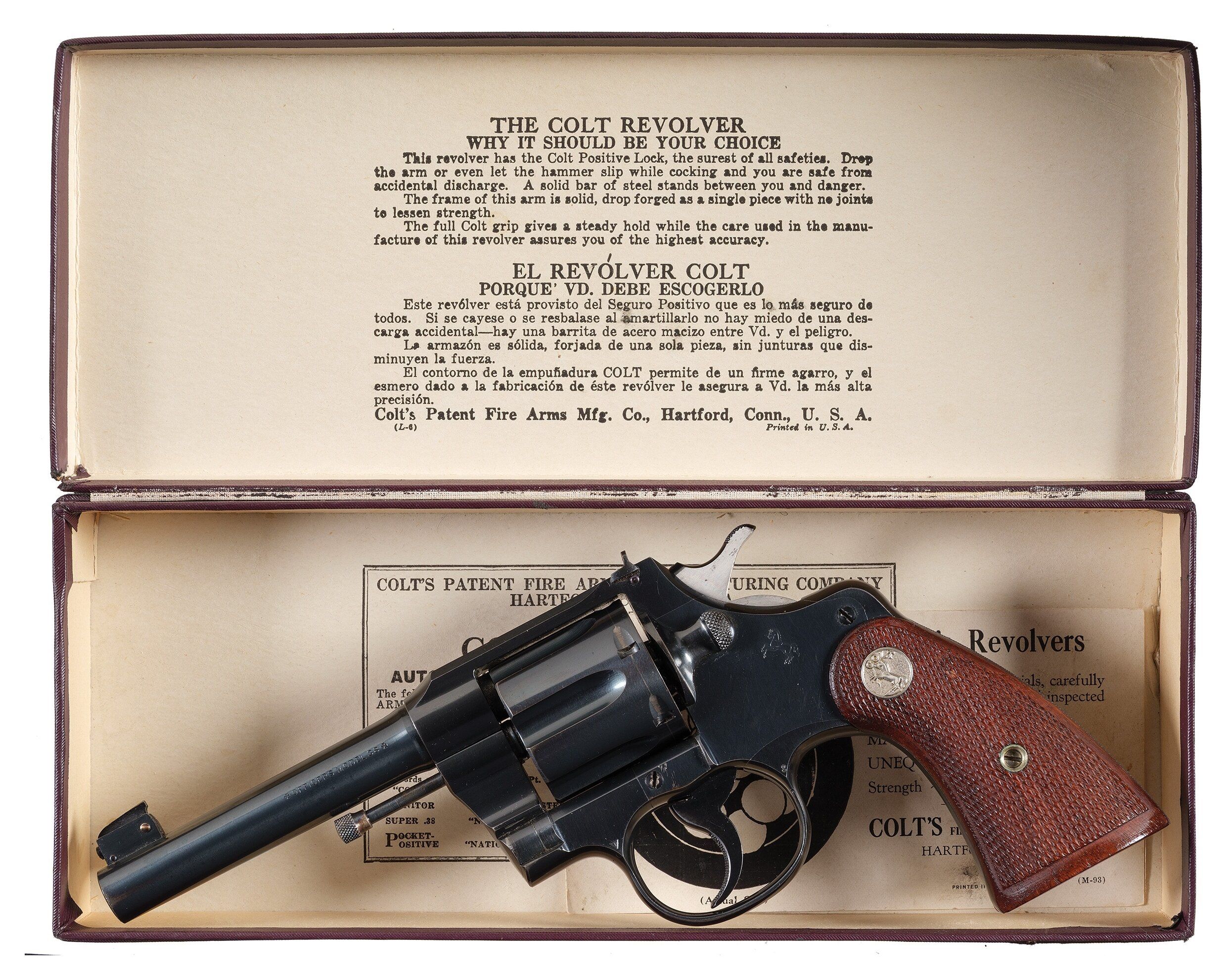Colt Officers Model Target Revolver with Box and Letter | Rock Island ...