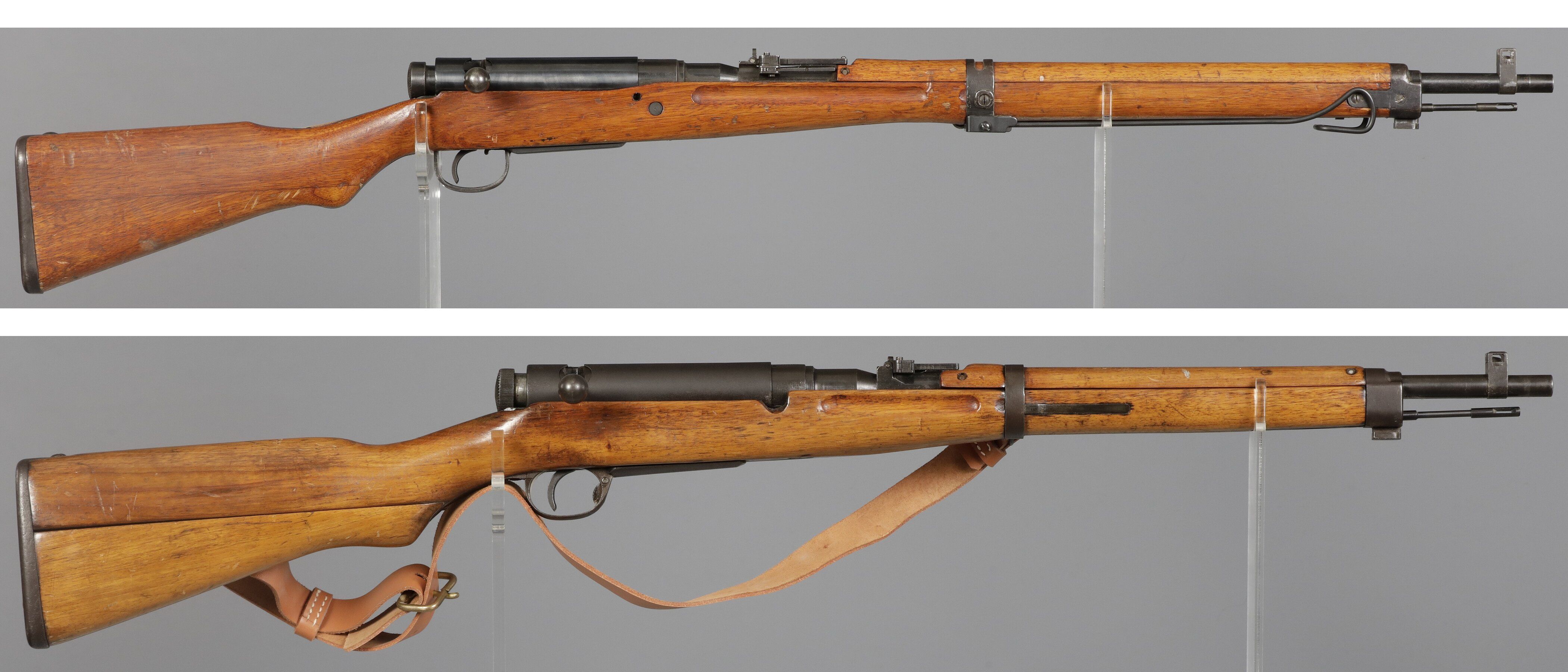 Two Japanese Nagoya Arsenal Arisaka Bolt Action Rifles | Rock Island ...