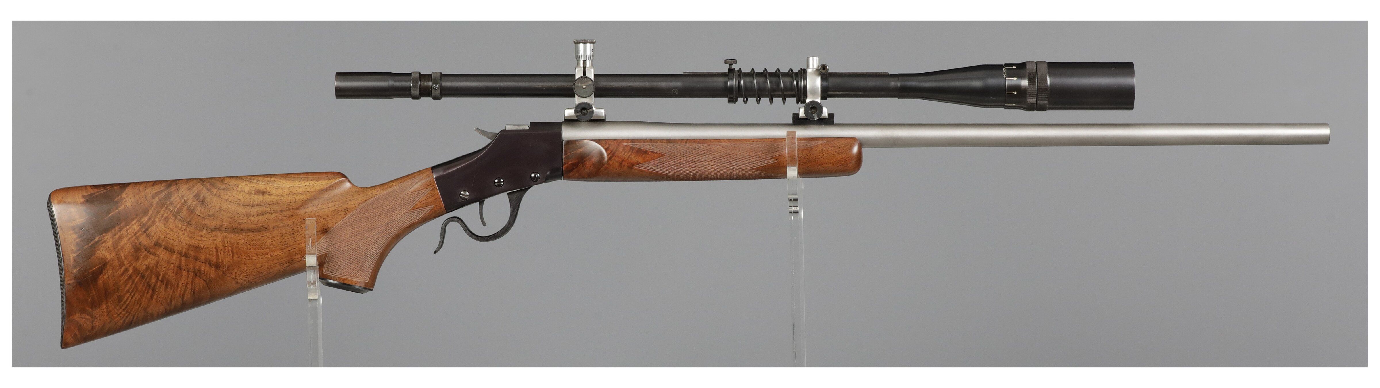 Falling Block Rifles Falling Block Works Falling Block Rifle with Unertl Scope | Rock Island ...