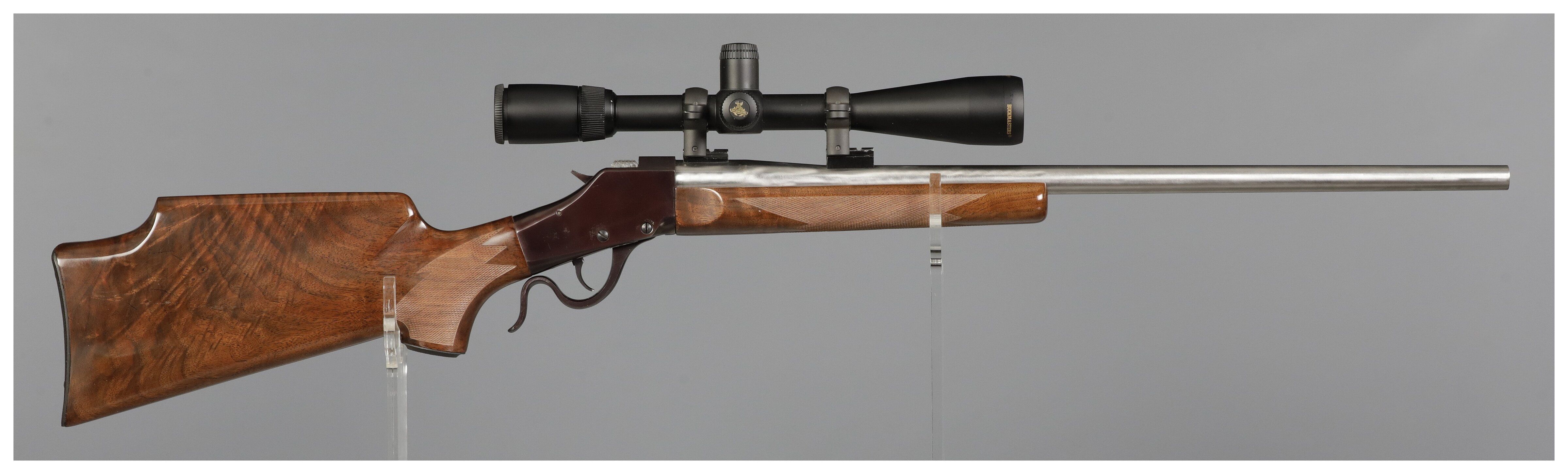 Falling Block Rifles Falling Block Works Single Shot Falling Block Rifle with Scope | Rock ...