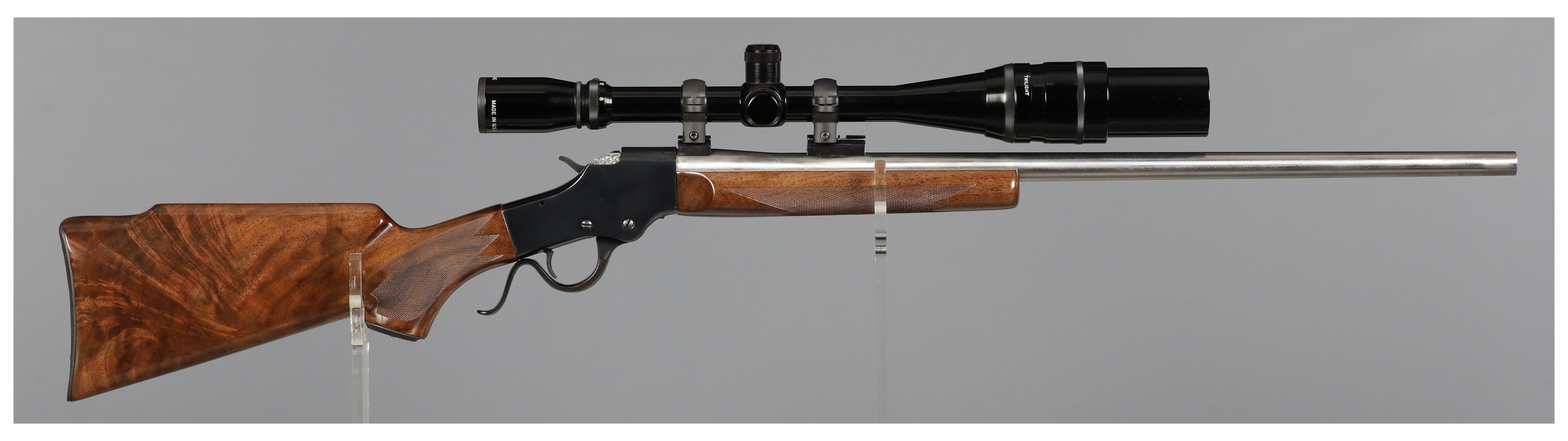 Emf Falling Block Rifle Falling Block Works Single Shot Falling Block Rifle with Scope | Rock ...