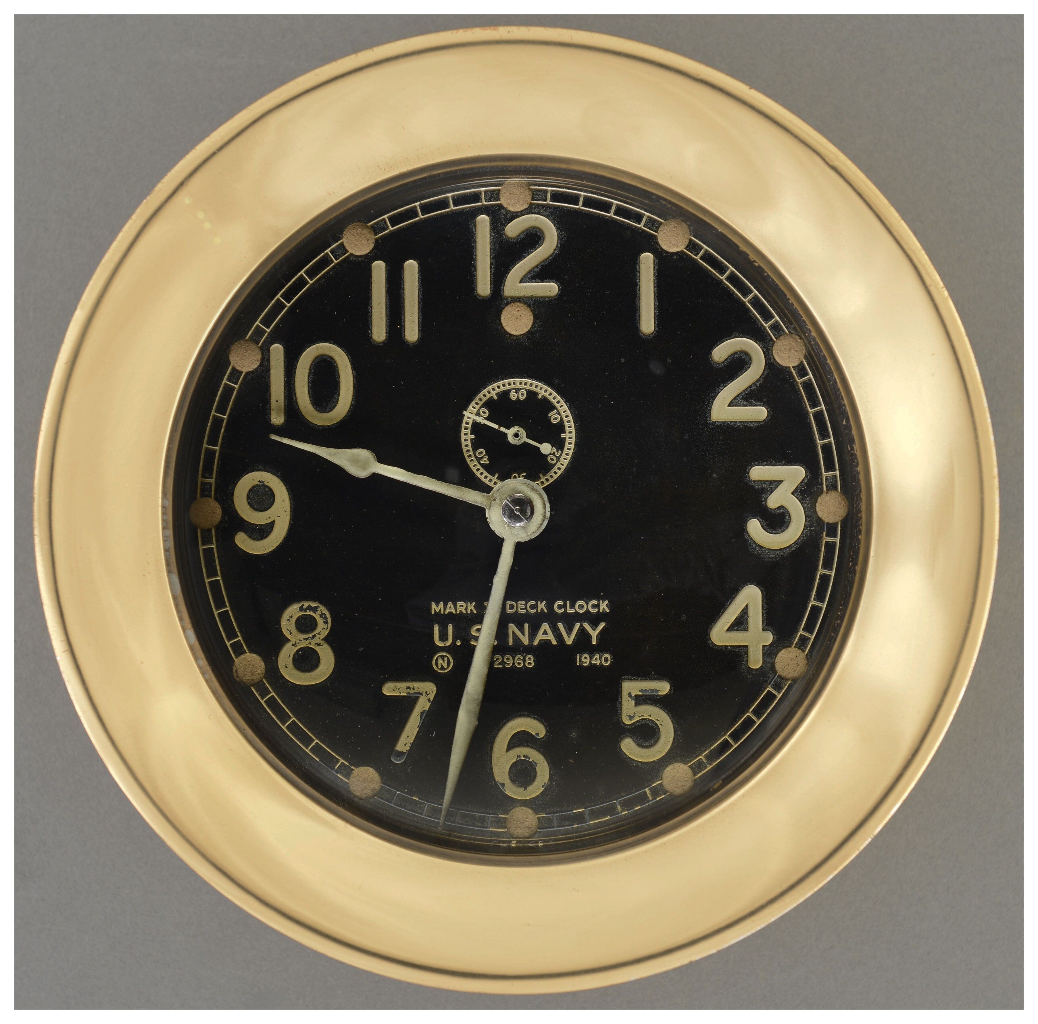 World War II Chelsea Clock Co U.S. Navy Mark I Deck Clock | Rock