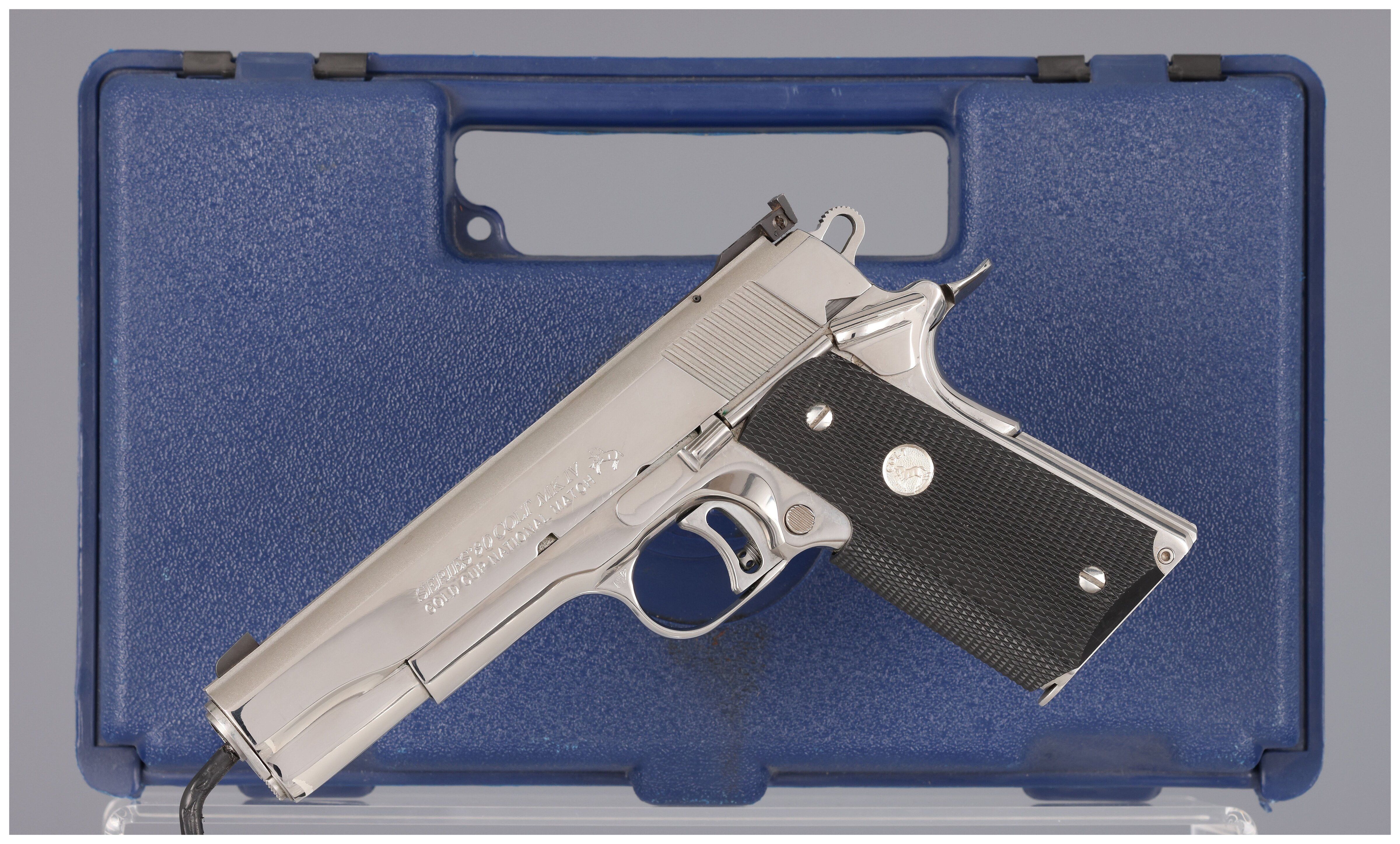 Colt Gold Cup National Match Semi-Automatic Pistol with Case