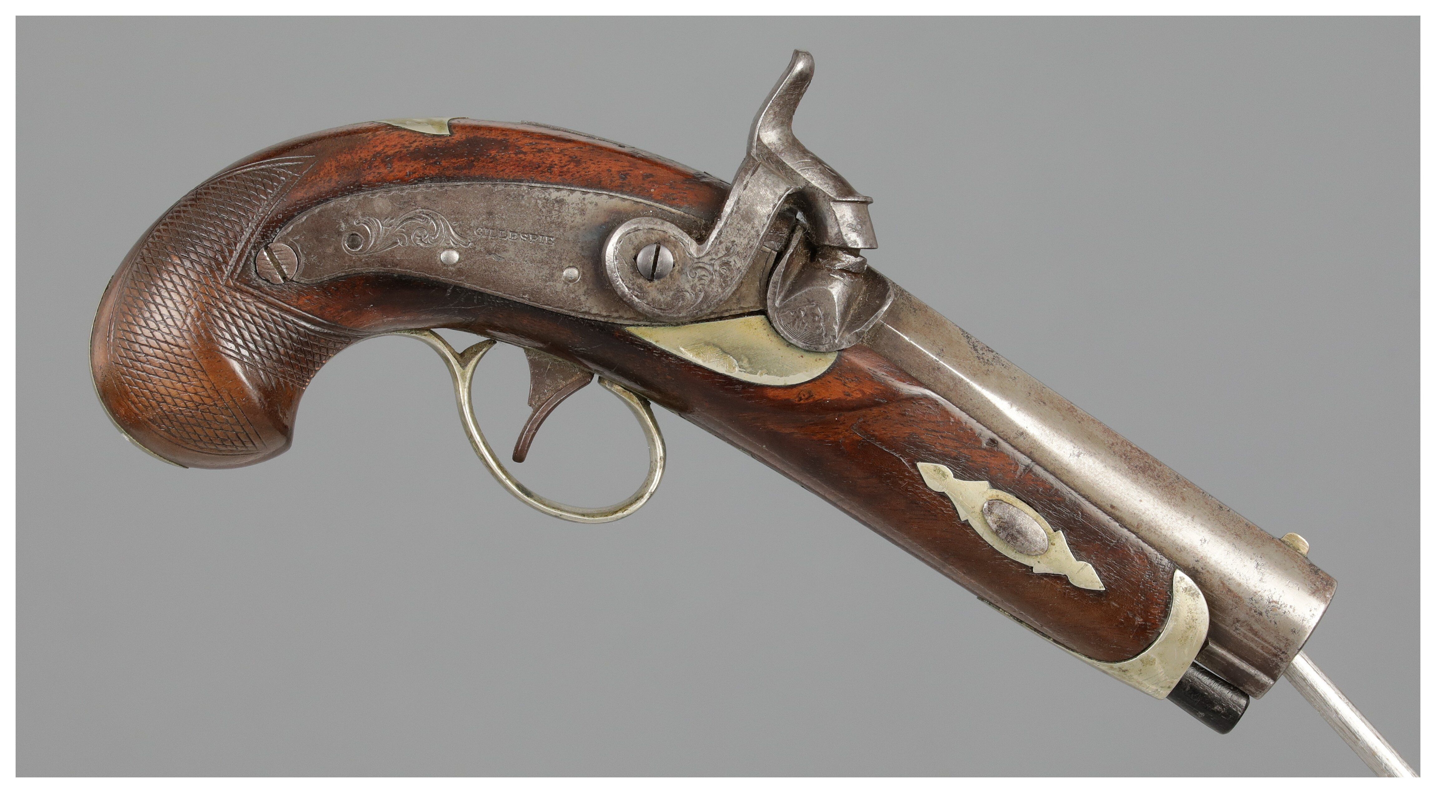 Gillespie Derringer Percussion Pocket Pistol | Rock Island Auction