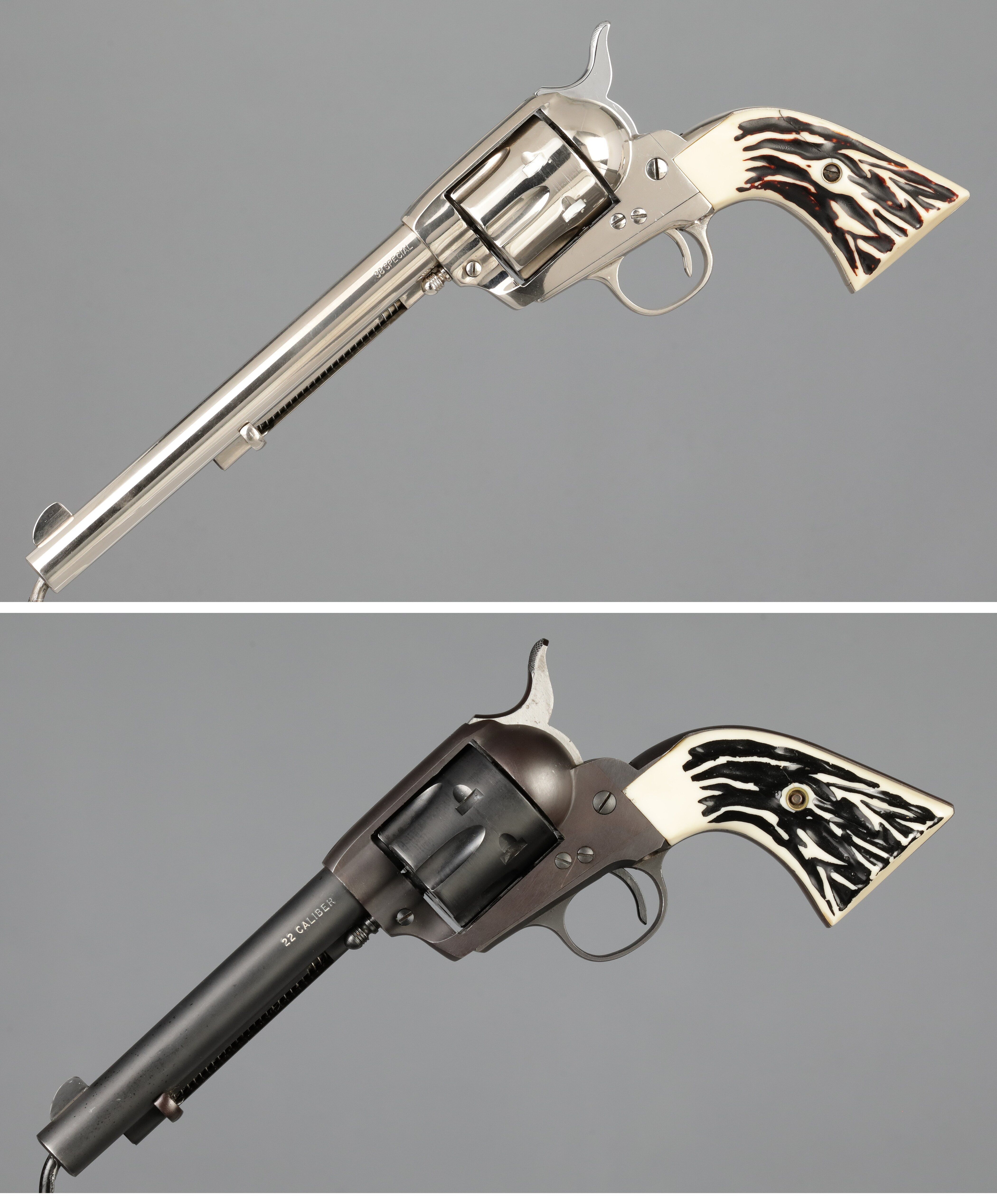 Two Great Western Arms Co. Single Action Army Pattern Revolvers