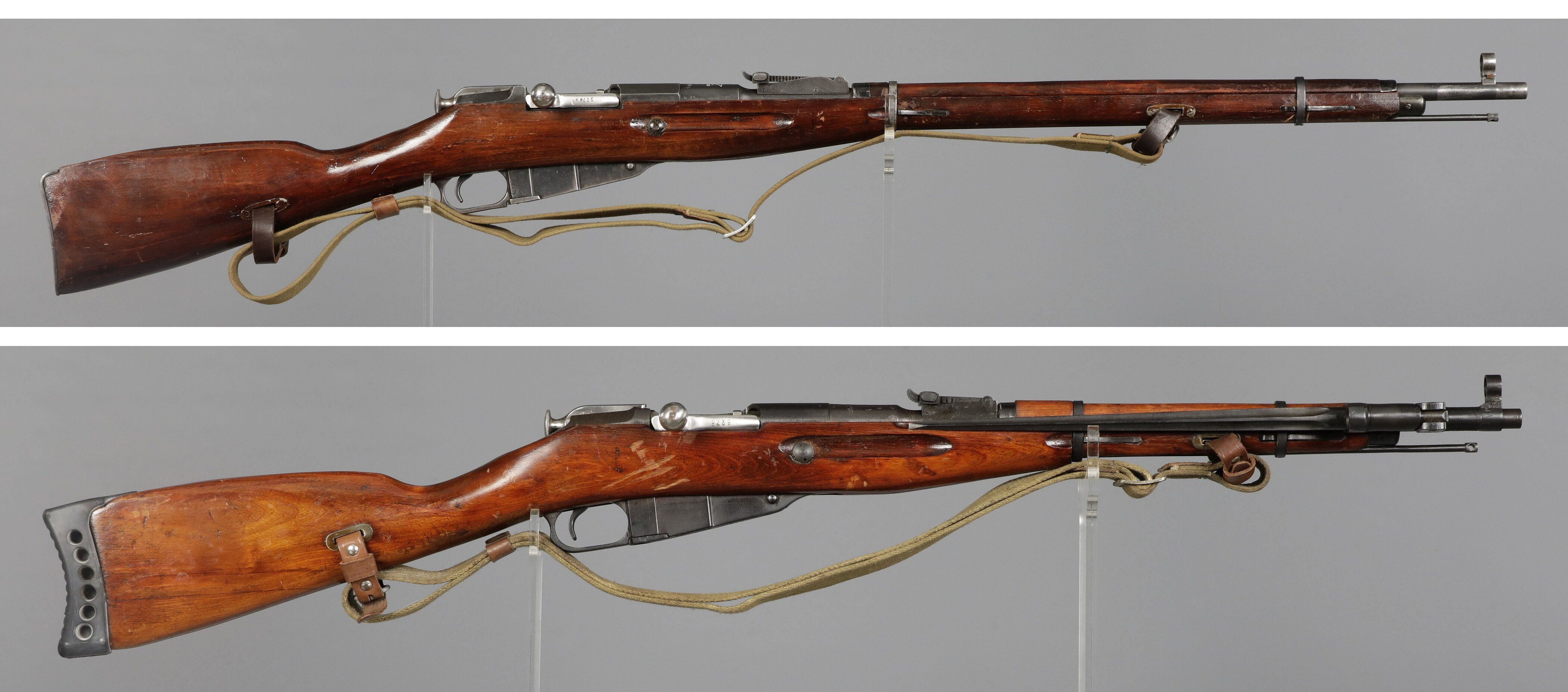 Two Soviet Mosin-Nagant Pattern Bolt Action Long Guns | Rock Island Auction