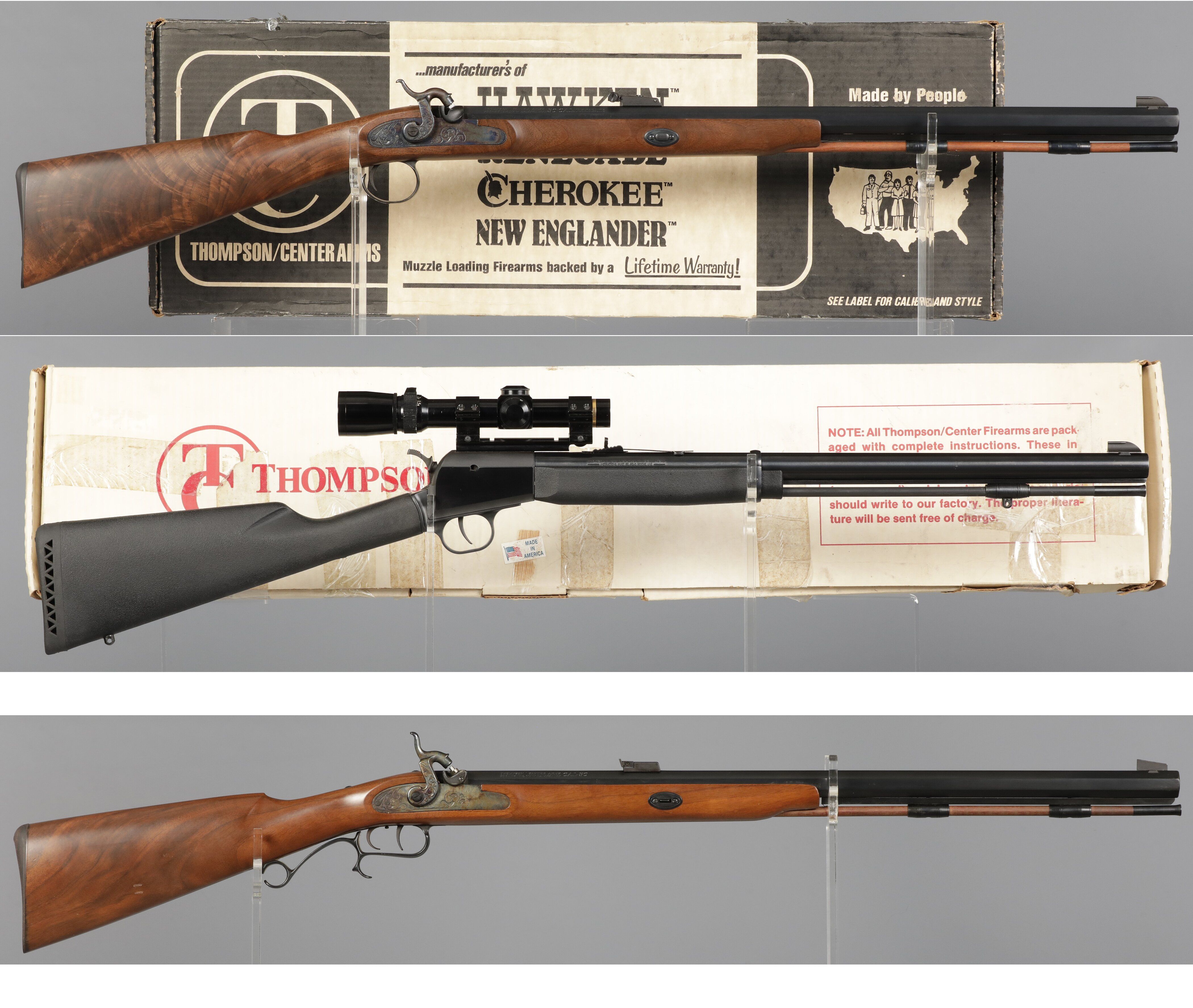 Three Thompson Center Arms Percussion Rifles | Rock Island Auction