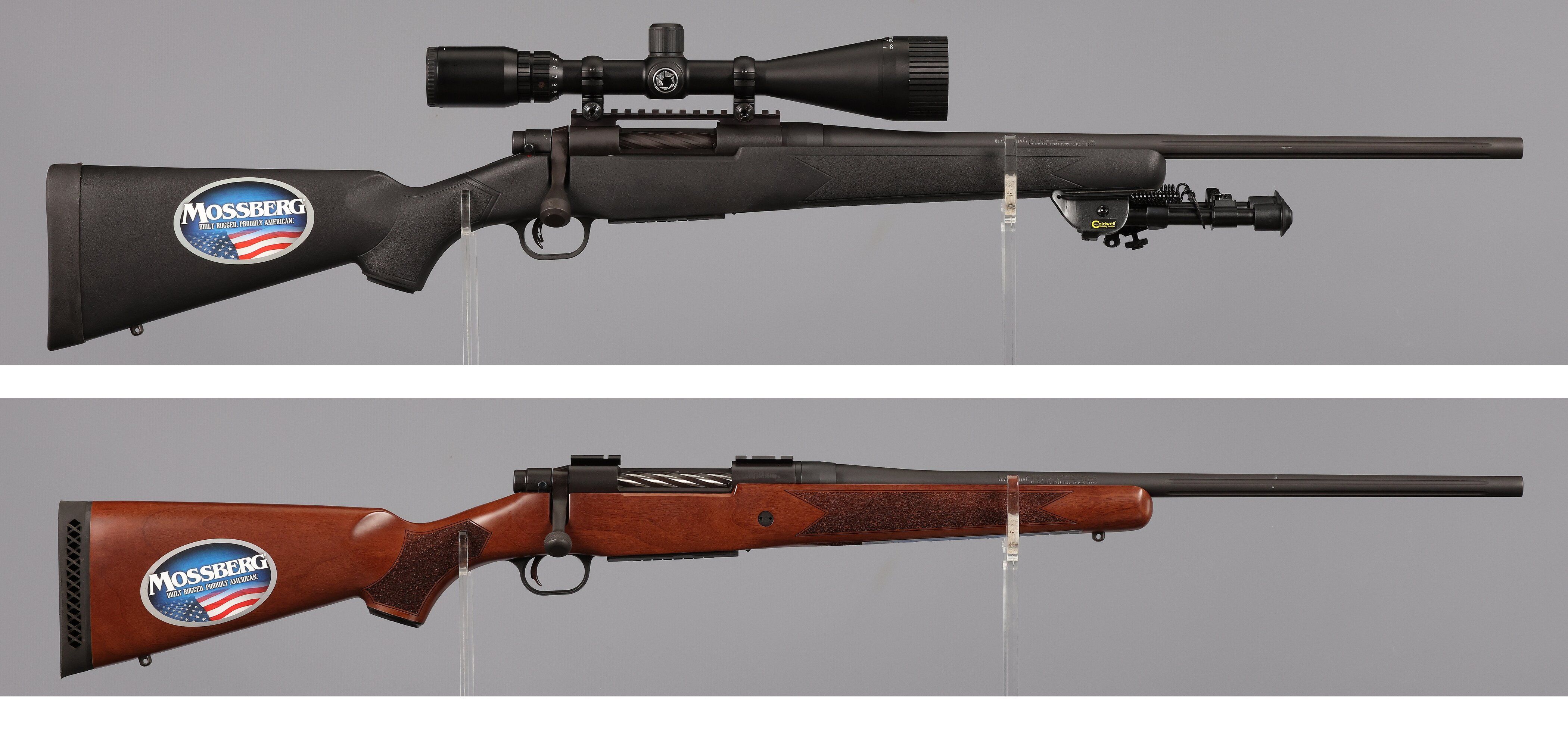 Mossberg Rifles Two Mossberg Patriot Bolt Action Rifles | Rock Island Auction