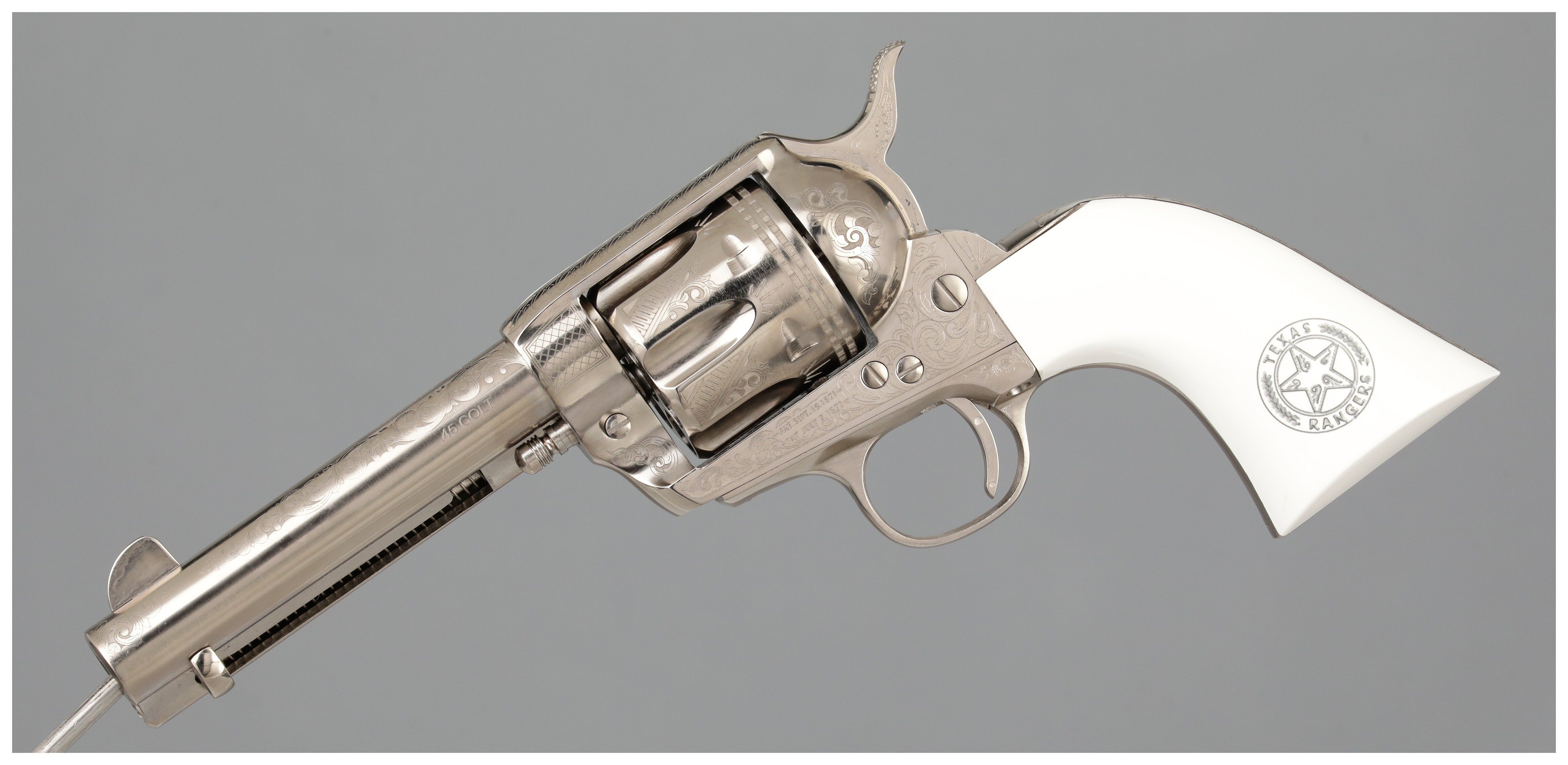 Texas Revolver Texas Rangers Commemorative F. Lli Pietta Model 1873 Revolver | Rock ...