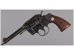 Factory Engraved Colt Official Police Revolver with Pearl Grips