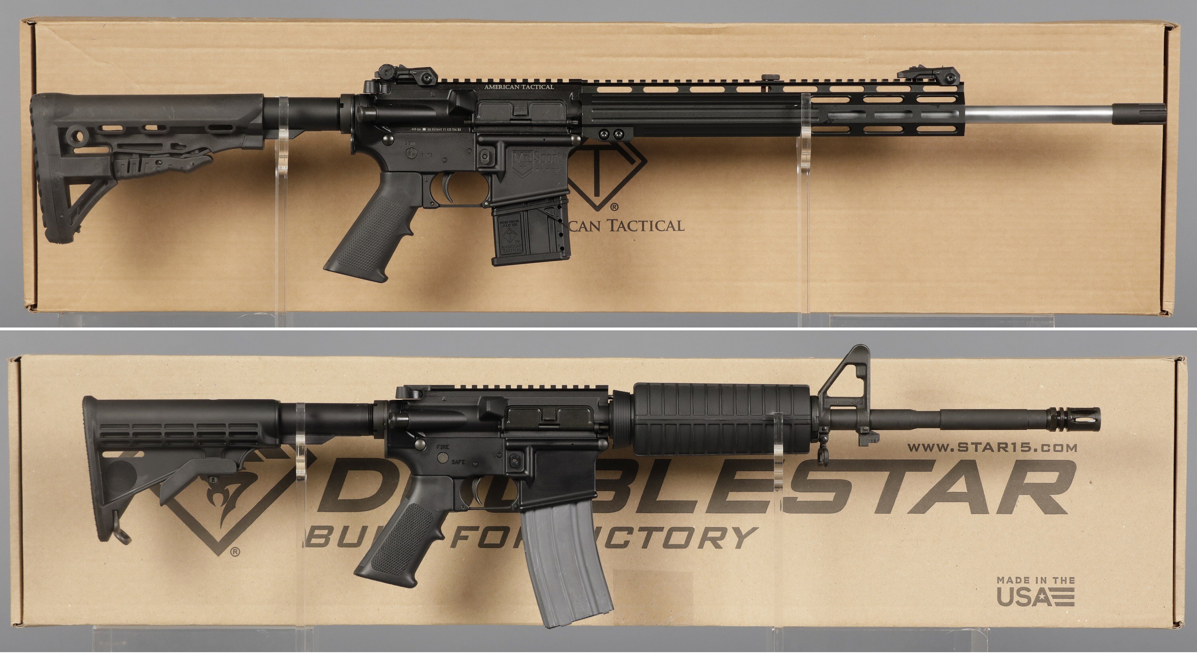Two AR Pattern Semi-Automatic Firearms with Boxes | Rock Island Auction