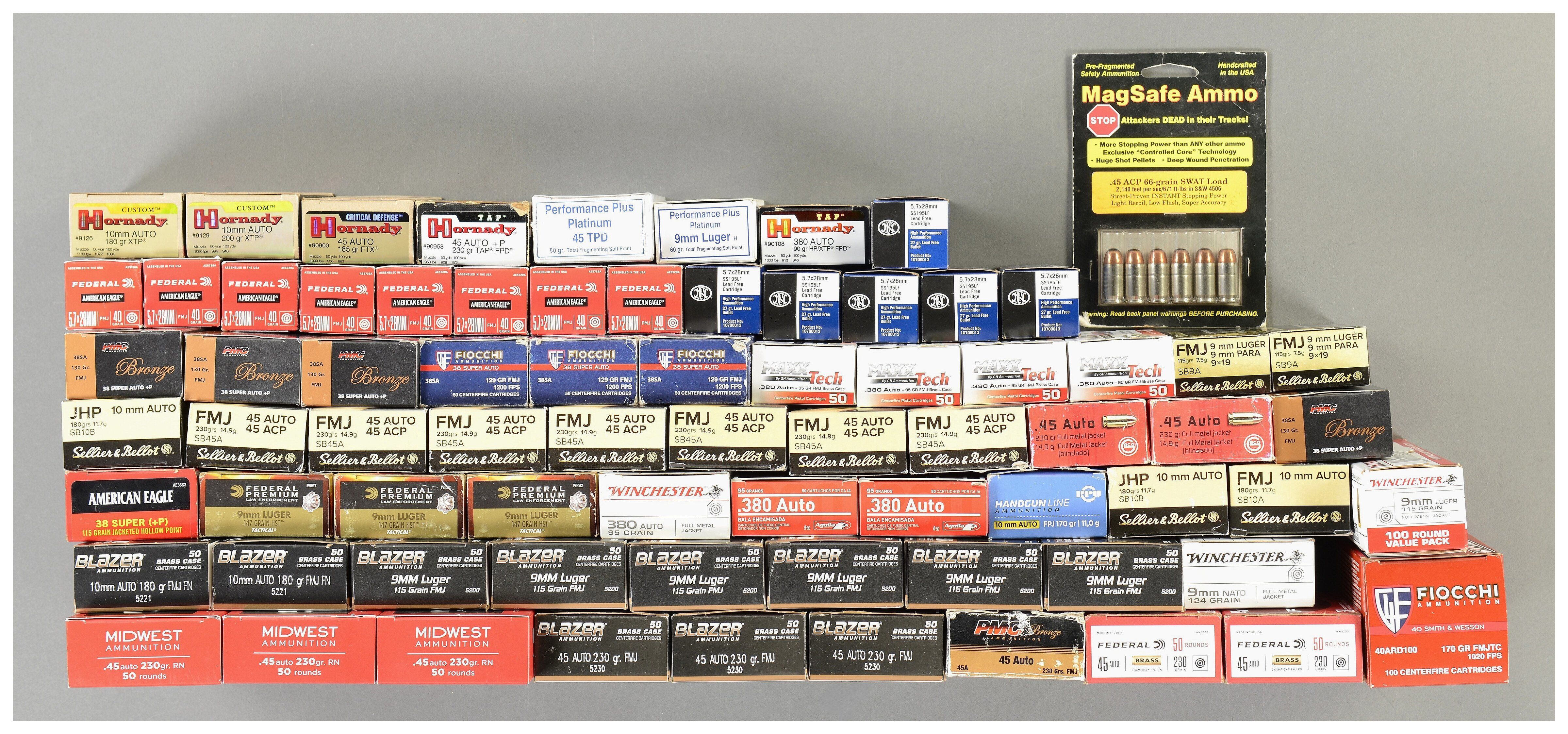 Grouping of Various Pistol Caliber Ammunition | Rock Island Auction
