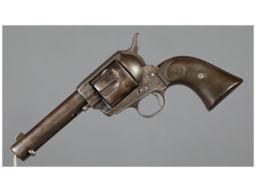 Nickel Colt 2nd Gen Single Action Army with Pearl Grips | Rock