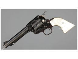 Nickel Colt 2nd Gen Single Action Army with Pearl Grips | Rock