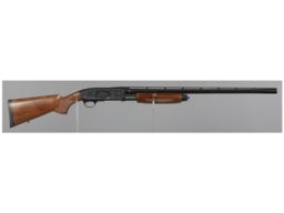 L.D. Nimschke Engraved Spencer Arms Slide Action Shotgun | Rock