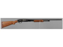 L.D. Nimschke Engraved Spencer Arms Slide Action Shotgun | Rock