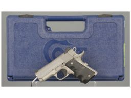Colt Mustang Engraving Sampler Semi-Automatic Pistol with Case