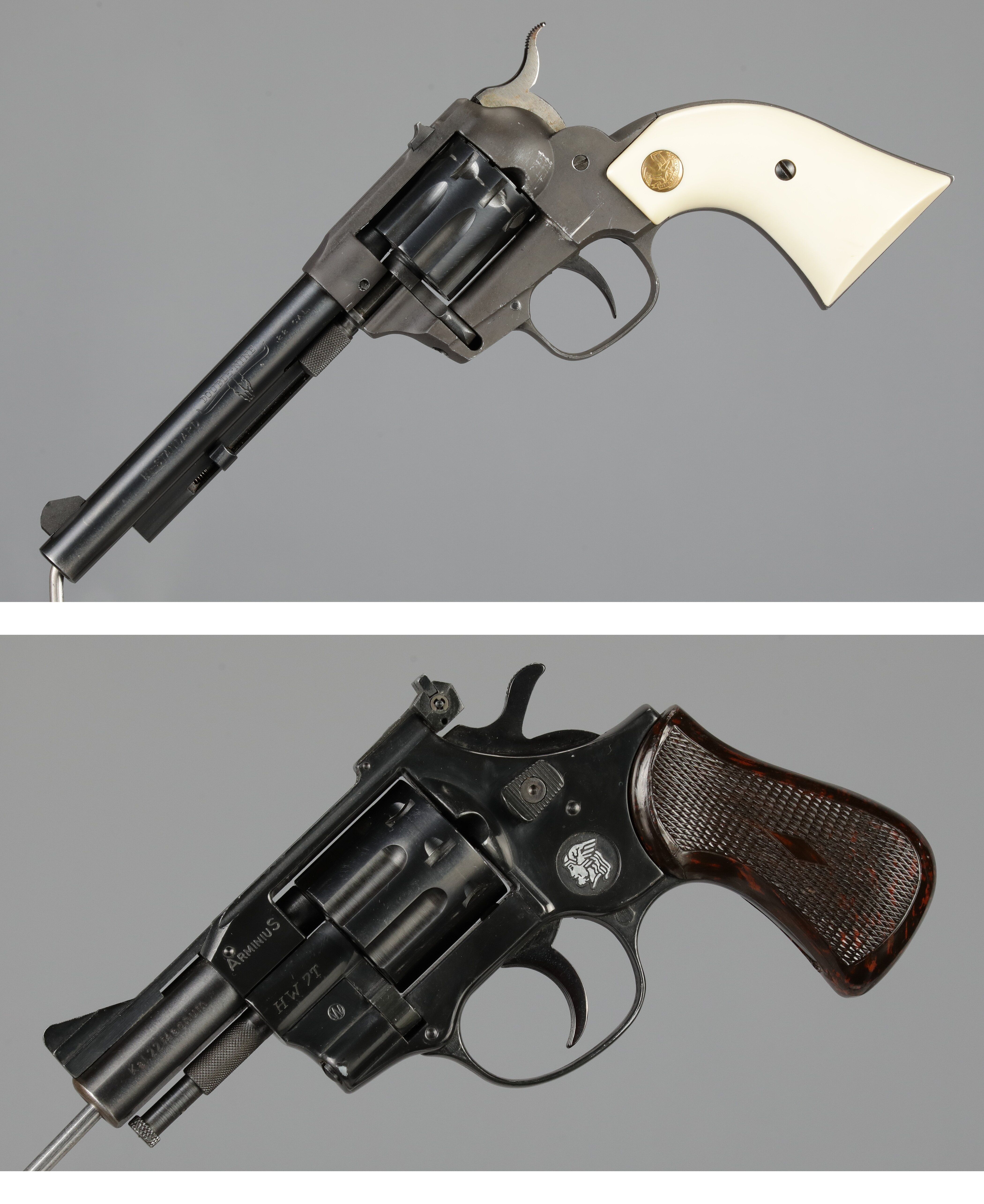 The Isle Rocks Two Double Action Revolvers | Rock Island Auction