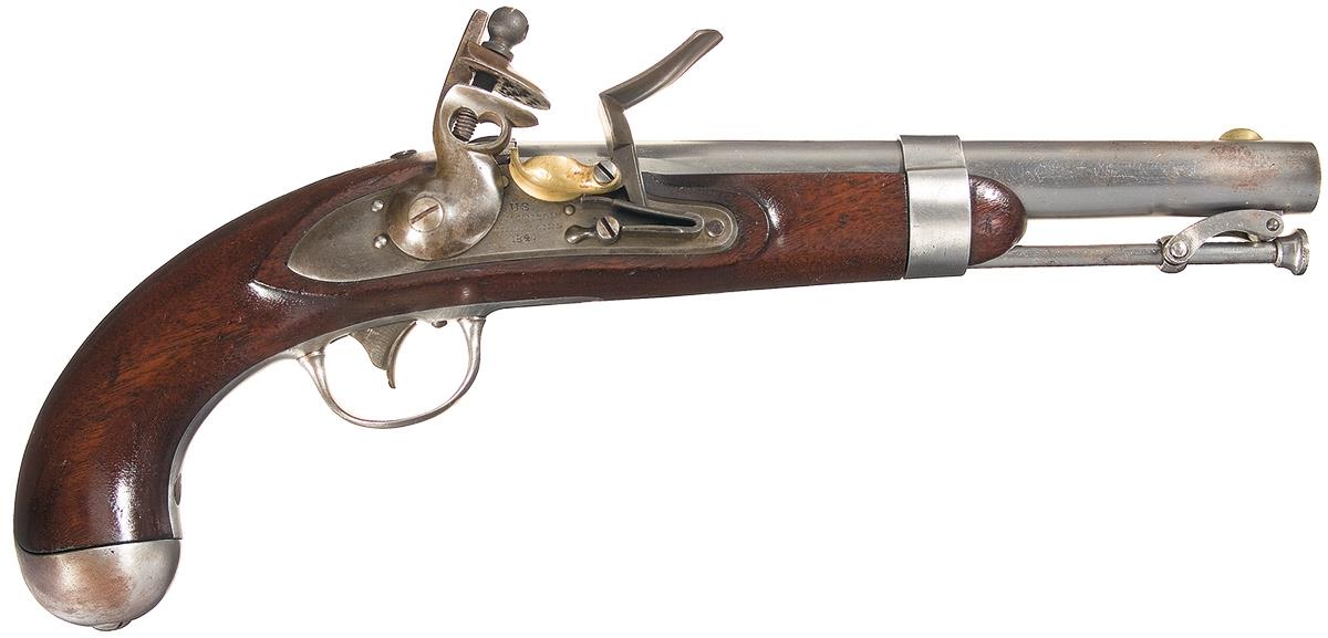 U.S. Model 1836 Johnson Contract Flintlock Pistol | Rock Island Auction