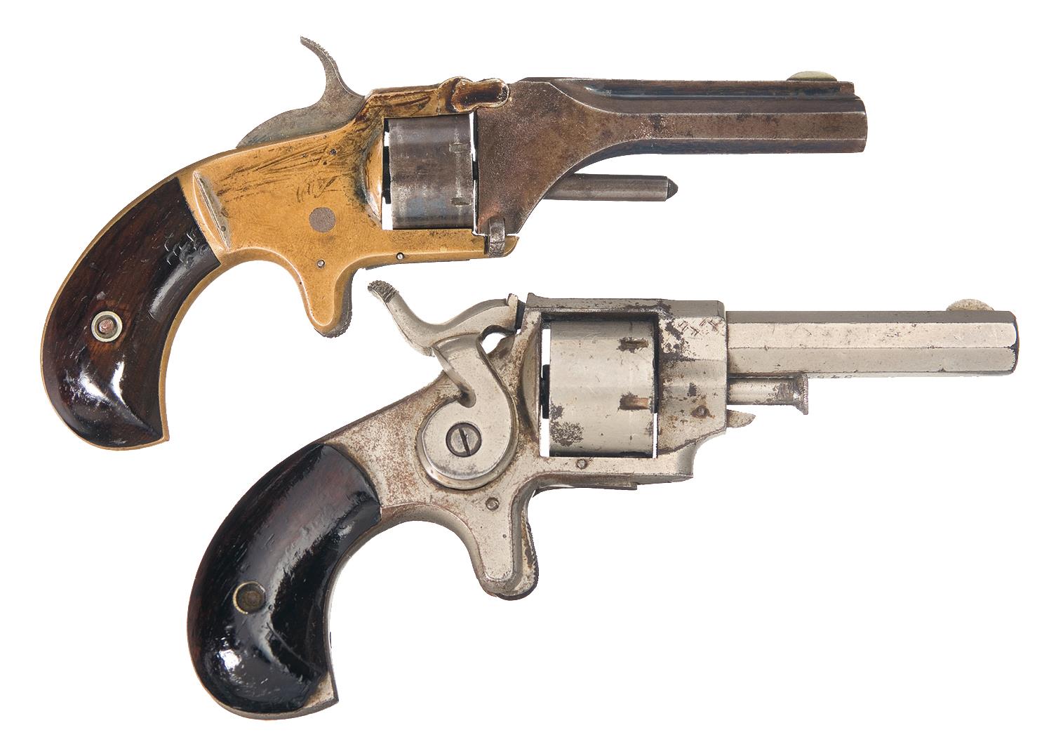 Two Antique Spur Trigger Revolvers | Rock Island Auction