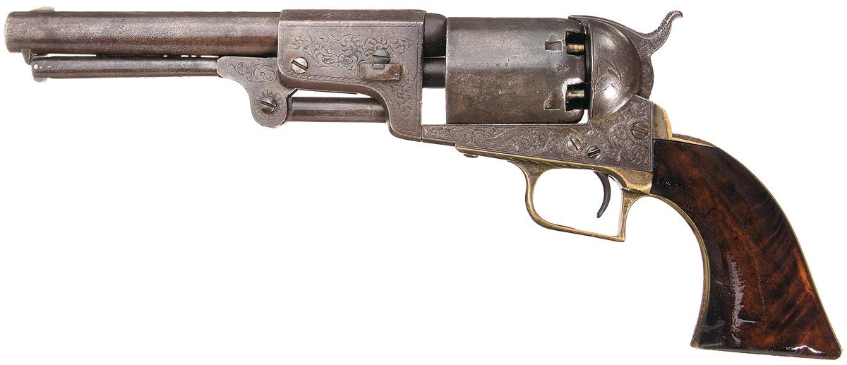 Rare Engraved Colt Hartford English Dragoon Revolver | Rock Island Auction