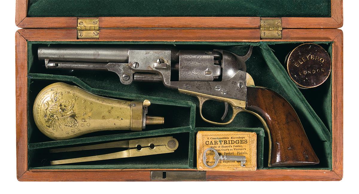 Colt 1849 Pocket Model Revolver with Case and Accessories | Rock Island ...