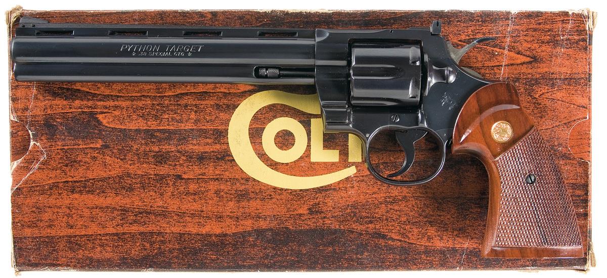 Colt python target 38 special price 2875 00 rock island auction