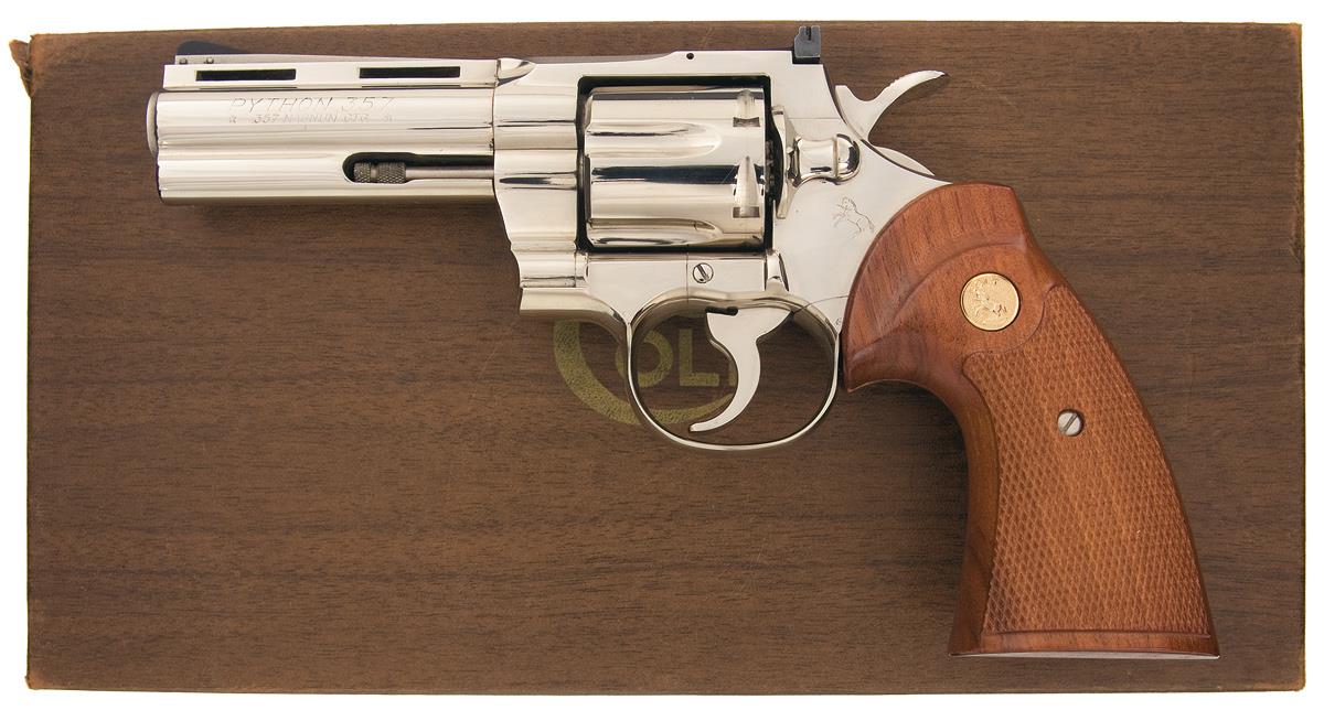Colt Python Nickel Finish 4 inch Barrel - Price $2587.50 | Rock Island ...