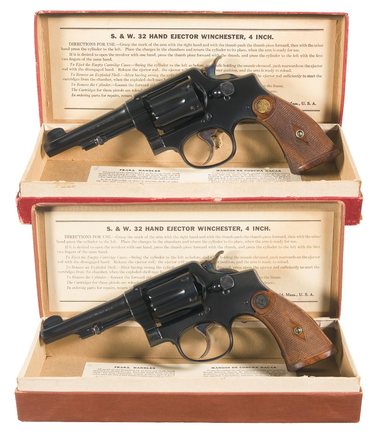 Two Boxed Smith & Wesson .32-20 Hand Ejector Model of 1905 DA Re