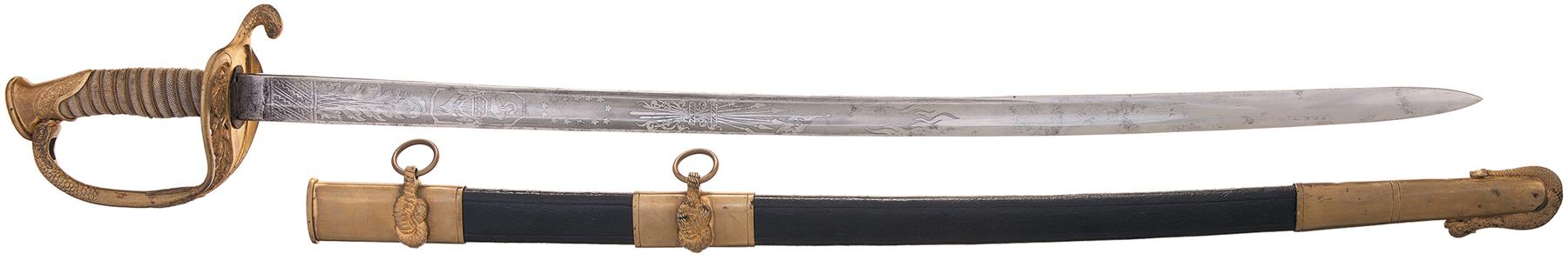 civil war presentation navy swords