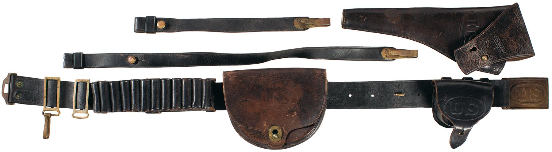 IDENTIFIED REGULATION ISSUE CIVIL WAR CAVALRY SABER BELT RIG