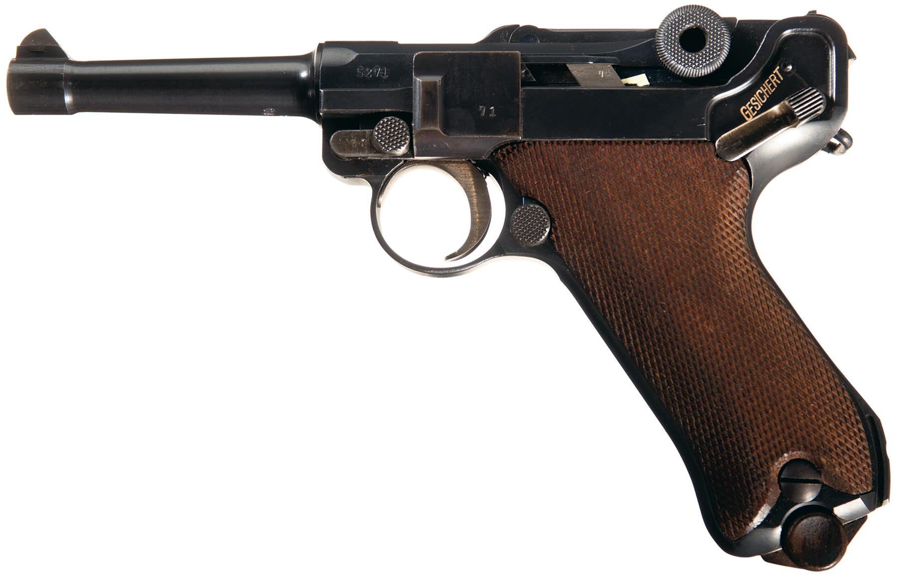 Excellent WWI DWM 1918 Production Military Luger Pistol | Rock Island ...