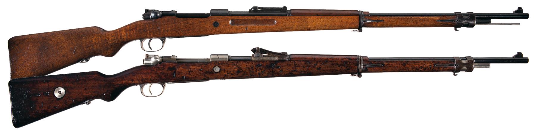 Collector's Lot of Two WWI German GEW 98 Bolt Action Rifles -A)