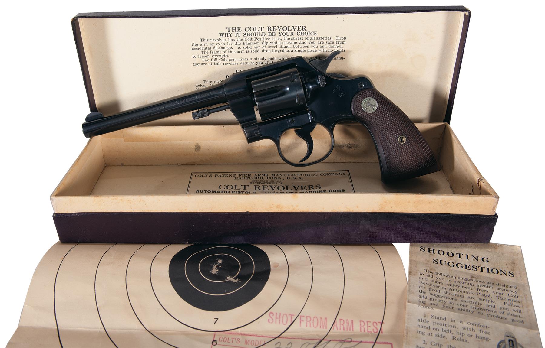 Colt Official Police Revolver 22 Lr Rock Island Auction 0778