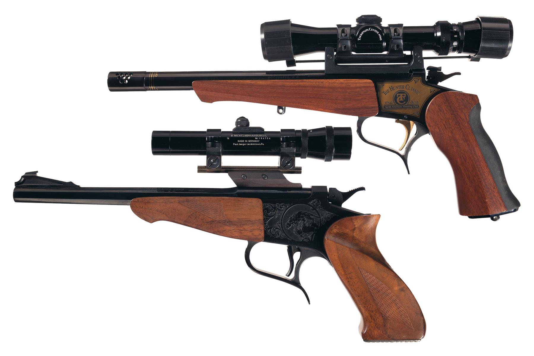 Two Thompson Center Arms Single Shot Pistols | Rock Island Auction