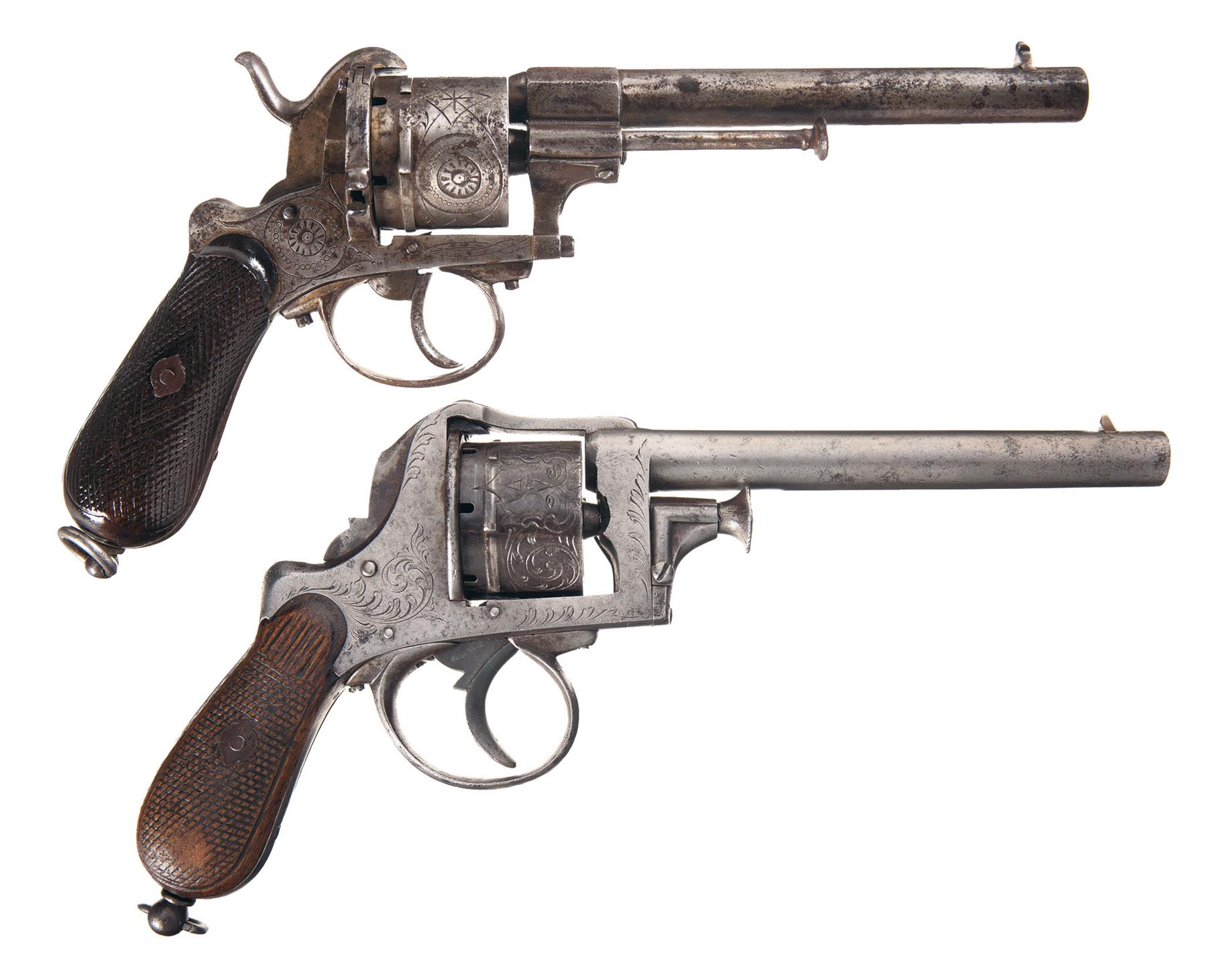 Two European Pinfire Revolvers Rock Island Auction 3996