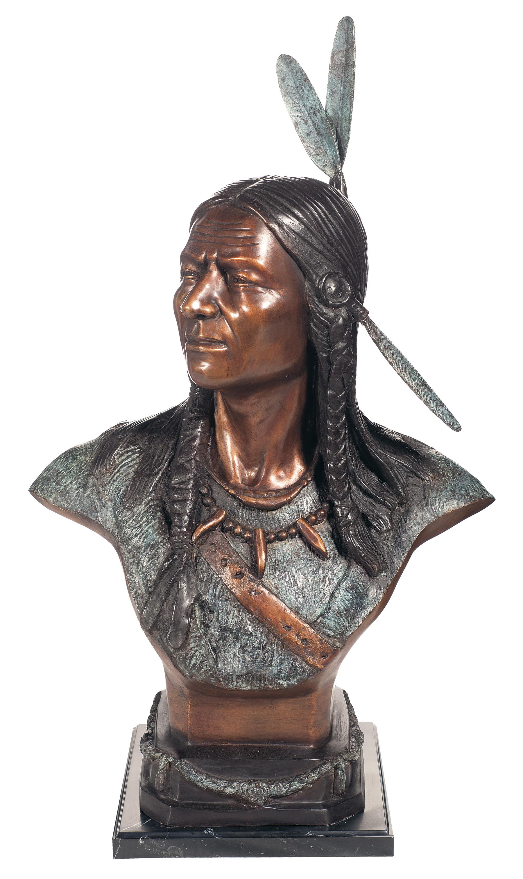 Sitting Bull Bronze Bust | Rock Island Auction