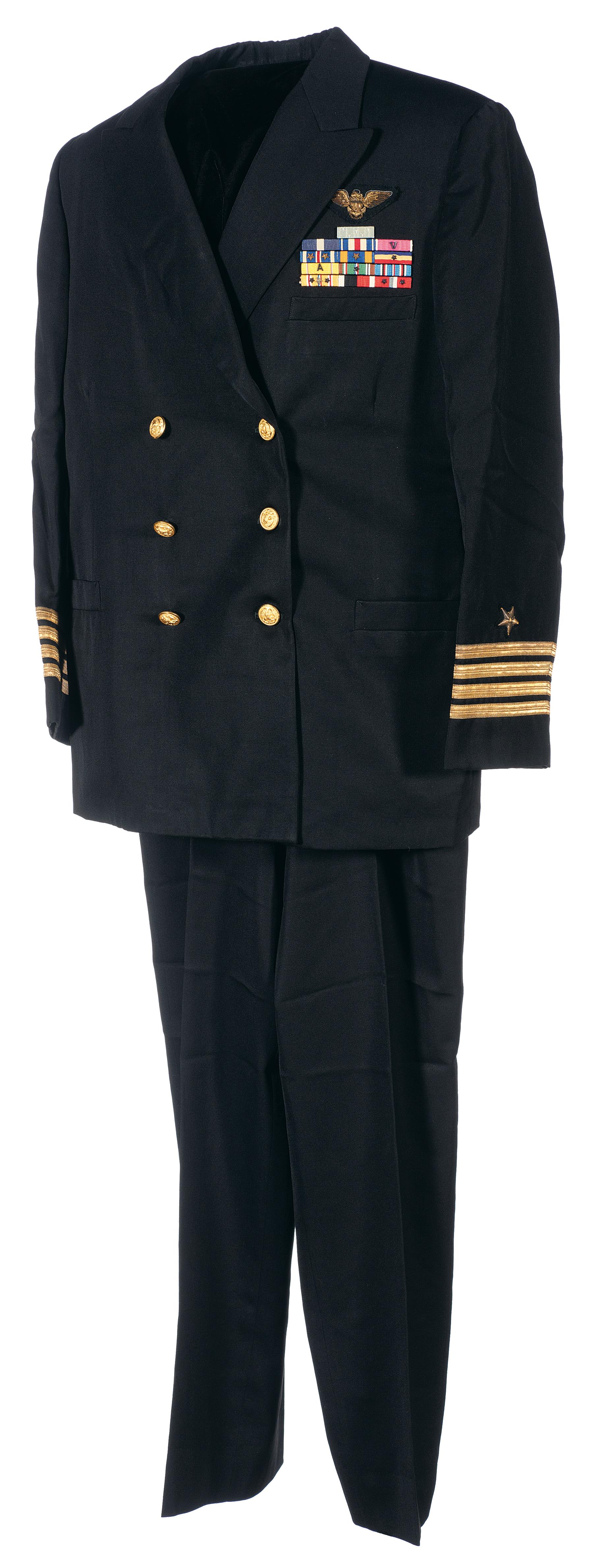 Navy Dress Uniform of Medal of Honor Recipient and Top U.S. Navy Rock