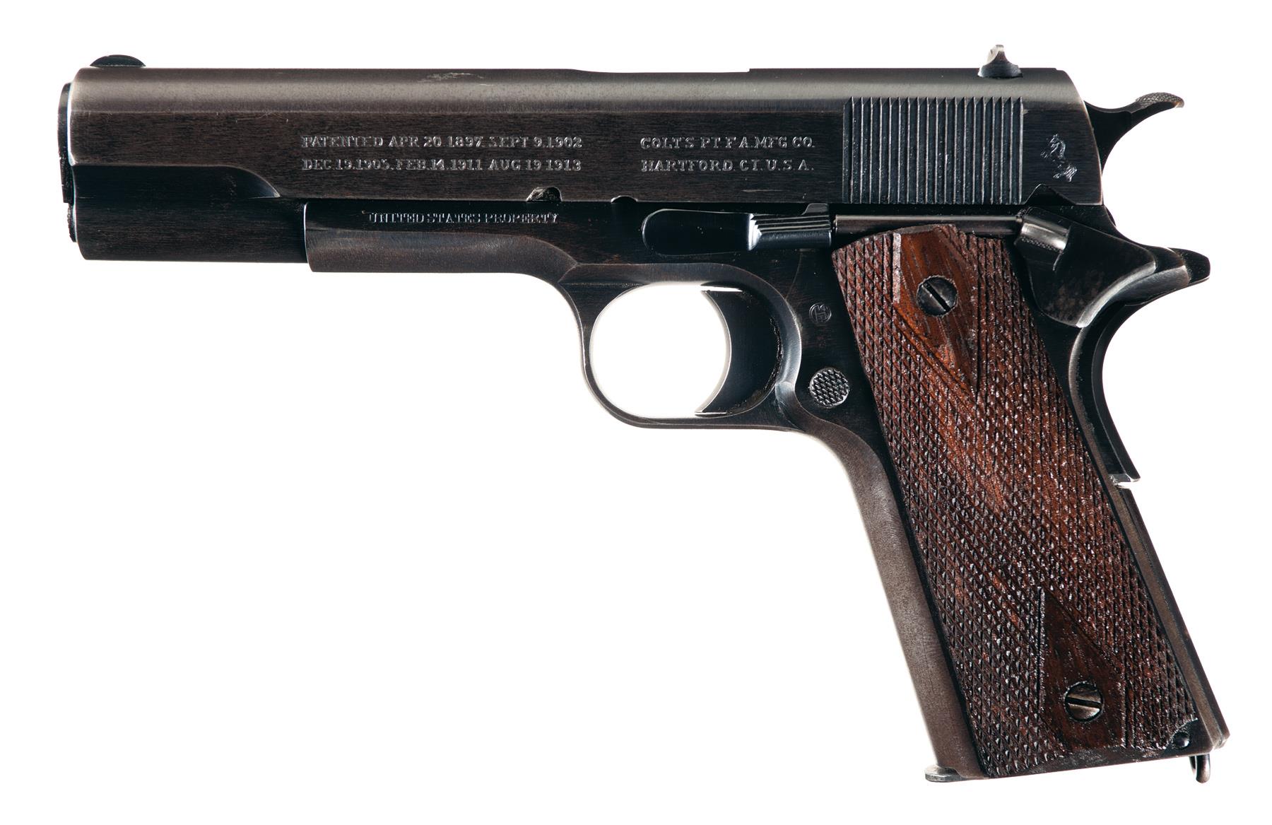 World War I U.S. Colt Model 1911 Semi-Automatic Pistol | Rock Island ...