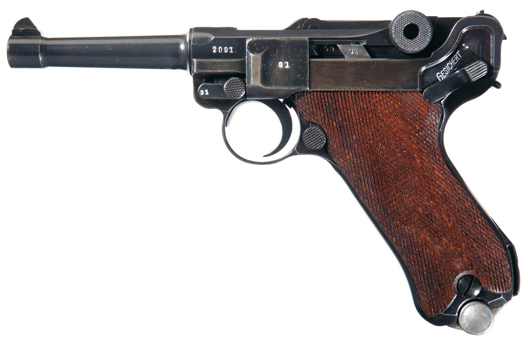 Mauser S42 Code 1938 Dated Luger Semi Automatic Pistol Rock Island Auction 2641