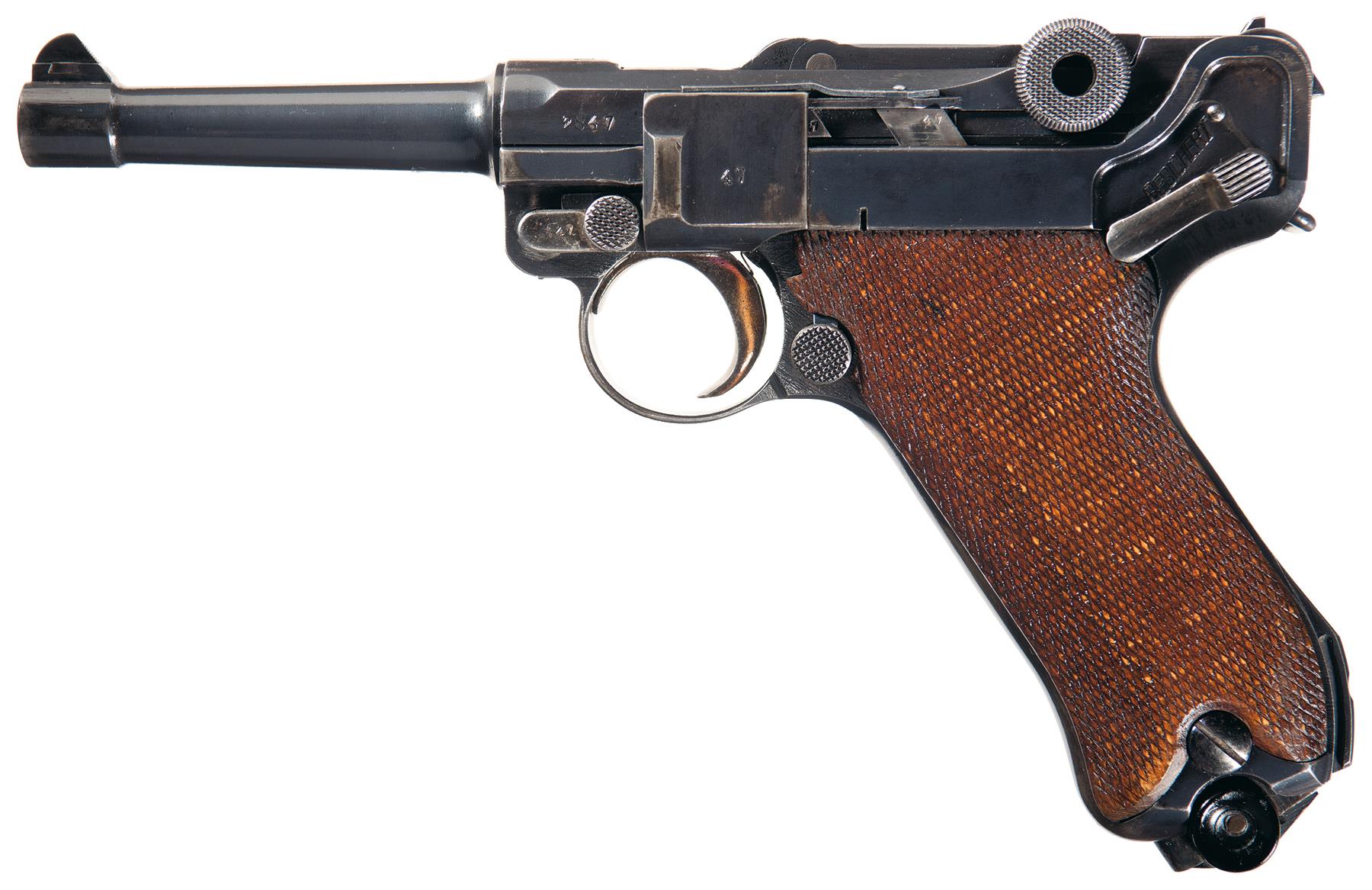 Dwm 1920 Dated Police Rework Luger Semi-automatic Pistol 