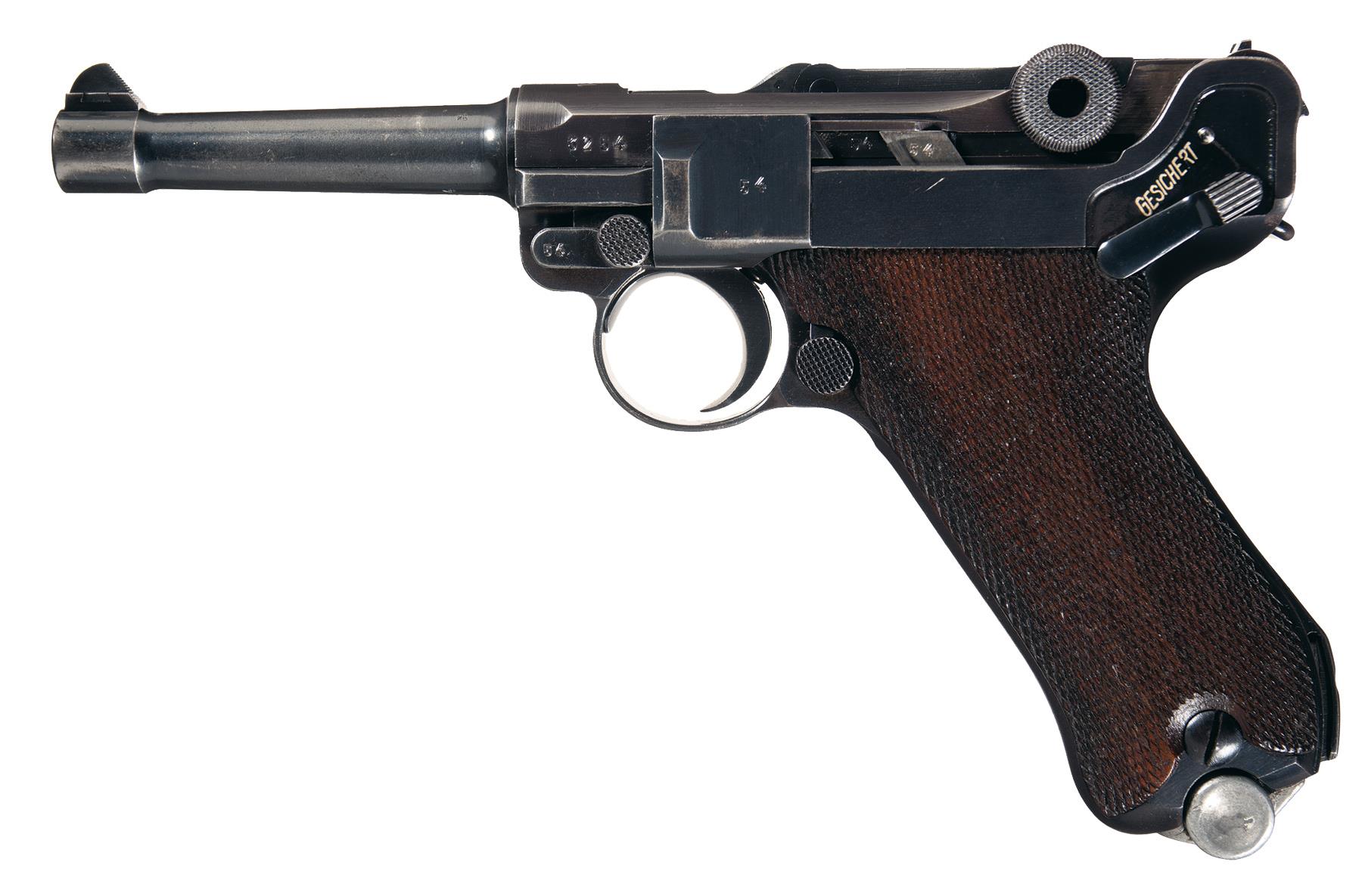 Mauser S42 Code 1938 Dated Luger Pistol With Holster Rock Island Auction 9038