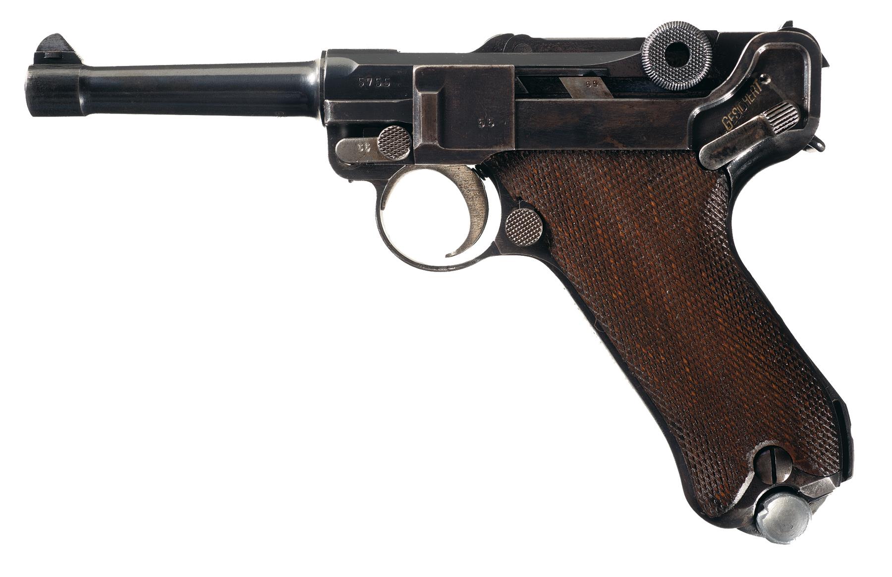 DWM 1918 Production Luger Pistol with 'SD' Unit Markings | Rock Island ...