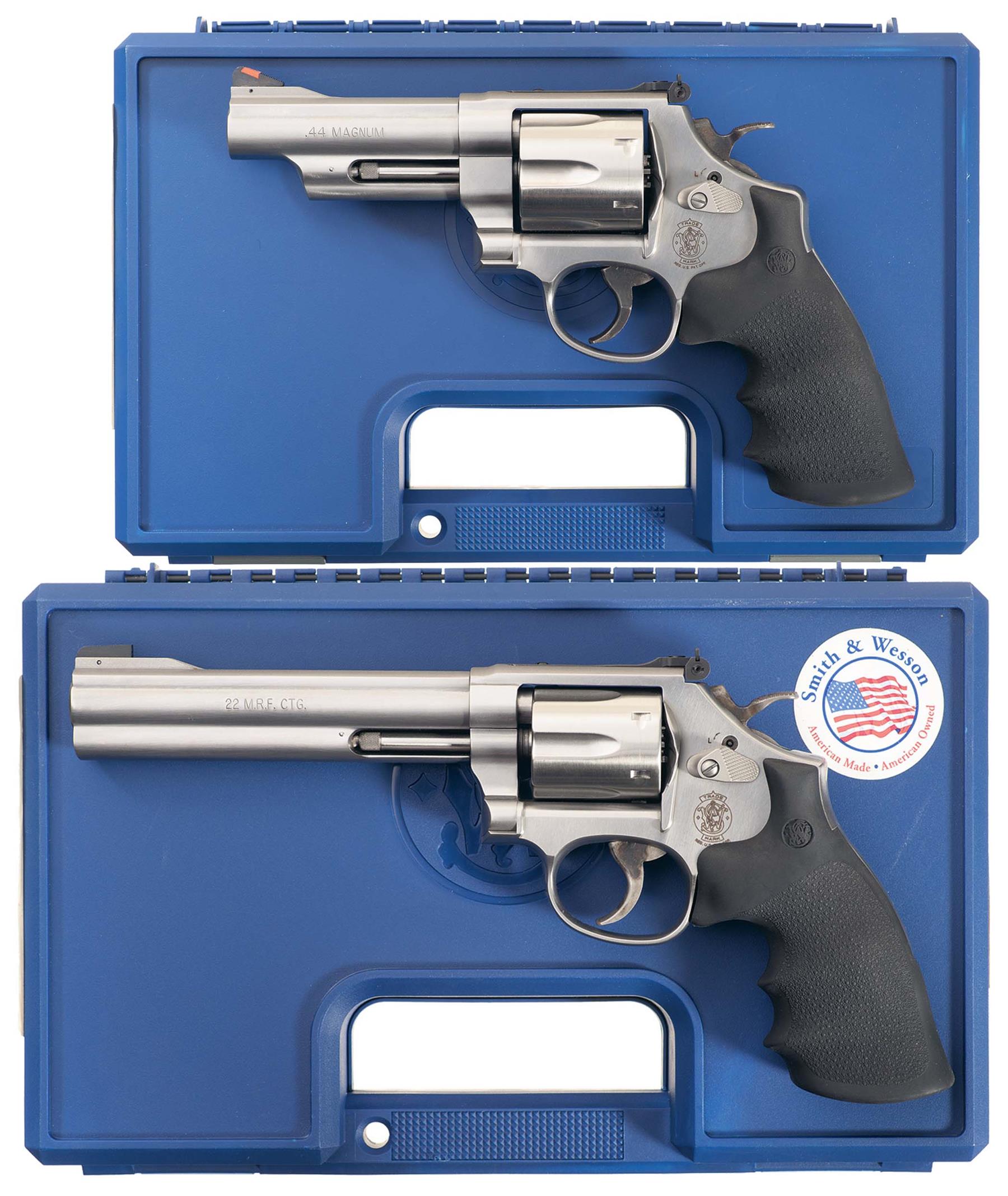 Two Boxed Smith & Wesson Stainless Revolvers | Rock Island Auction