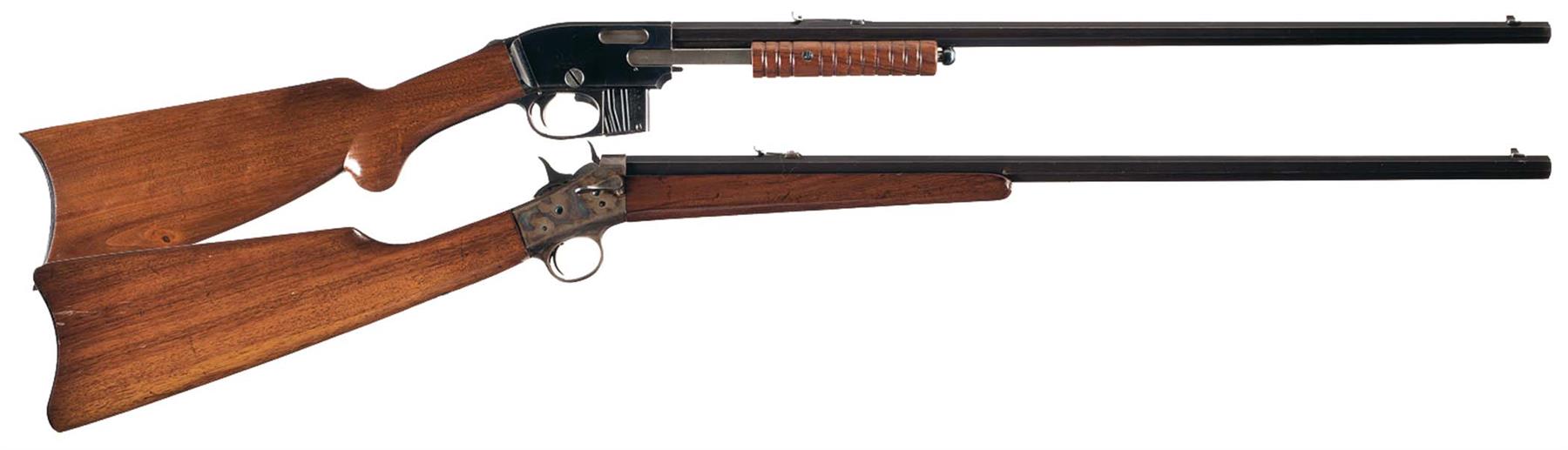 Two American Rifles A Savage Model 1903 Slide Action Rifle Rock Island Auction