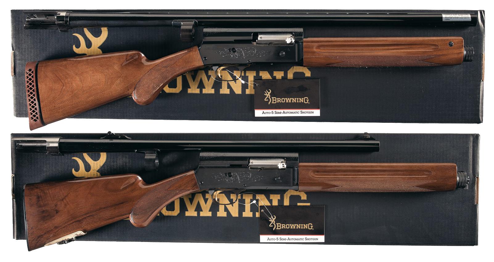 Two Boxed Browning Semi-Automatic Shotguns | Rock Island Auction