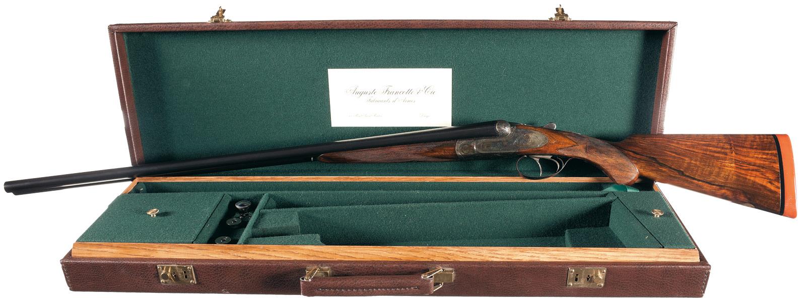 a francotte liege belgium engraved shotgun