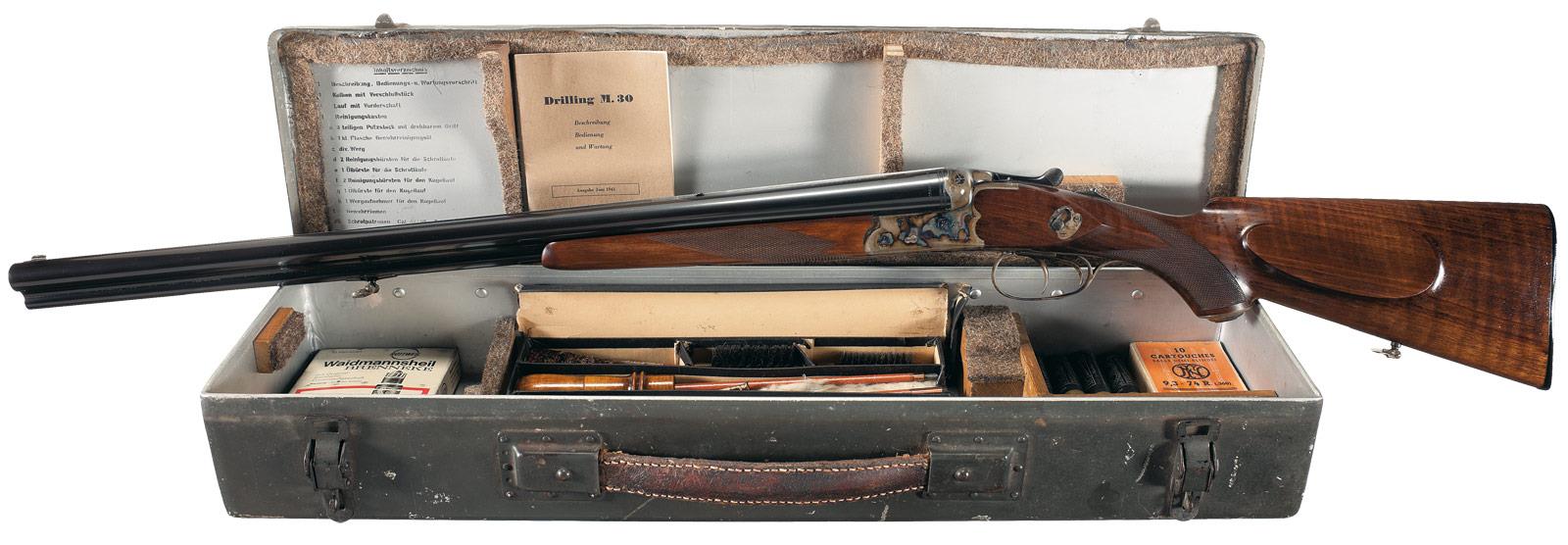 Sauer J P & Son Drilling Shotgun 12/9.3x74 | Rock Island Auction