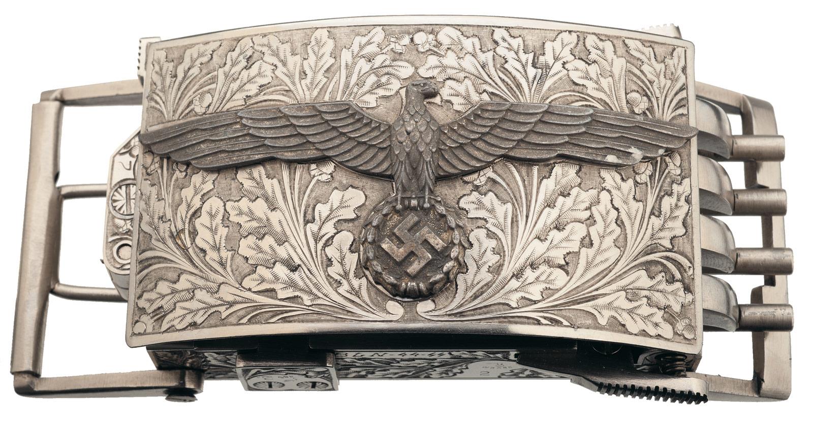 Unique/Rare Engraved Nazi Marked Belt Buckle PistolThis is a unique late WW...
