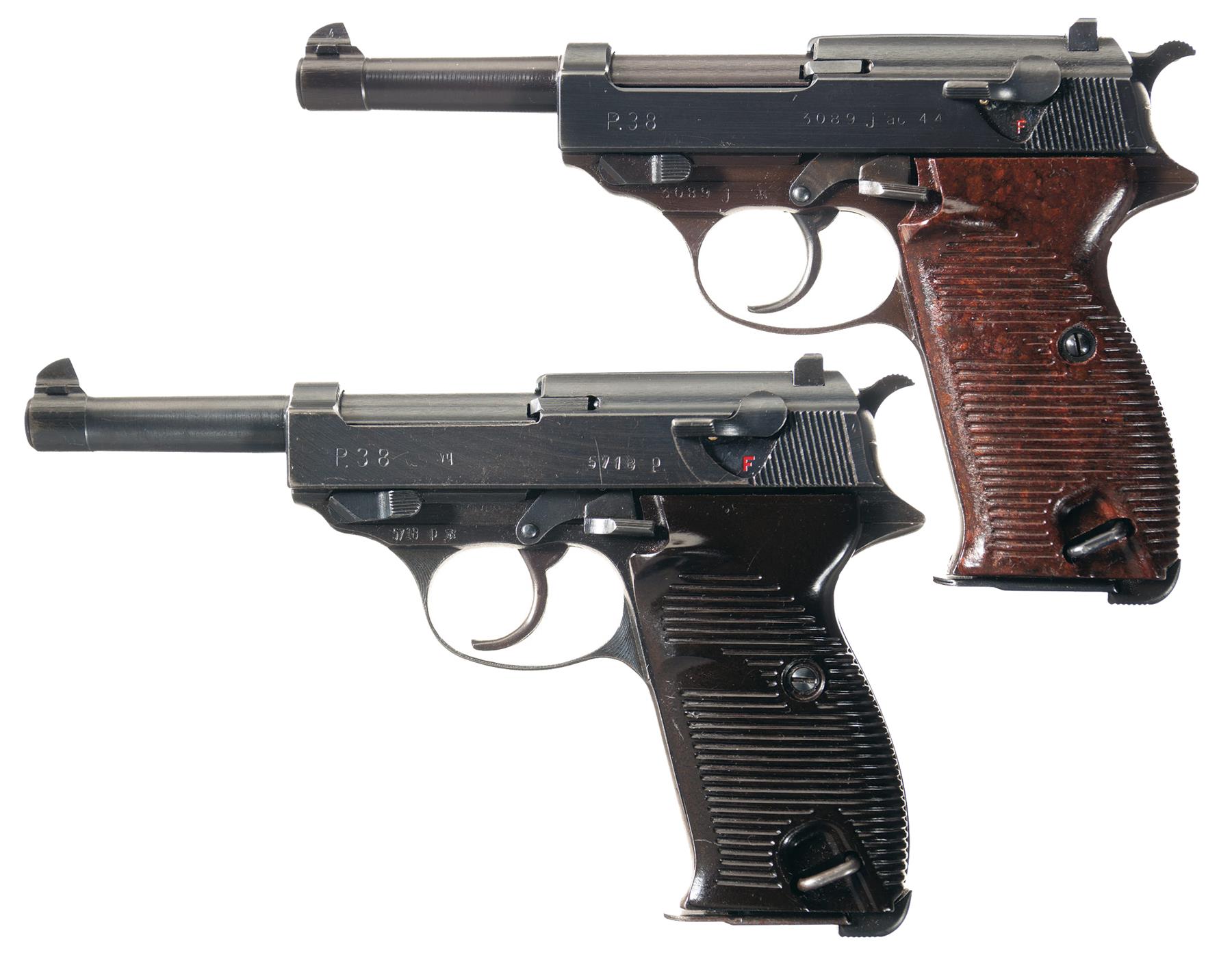 Two WWII German P-38 Semi-Automatic Pistols